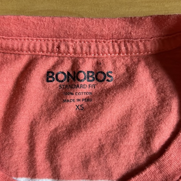 Bonobos pocket tee, pink and white striped - Picture 2 of 3